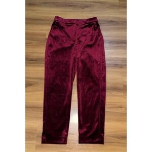 NWOT Express High Waist Velvet Casual Straight‎ Ankle Pants